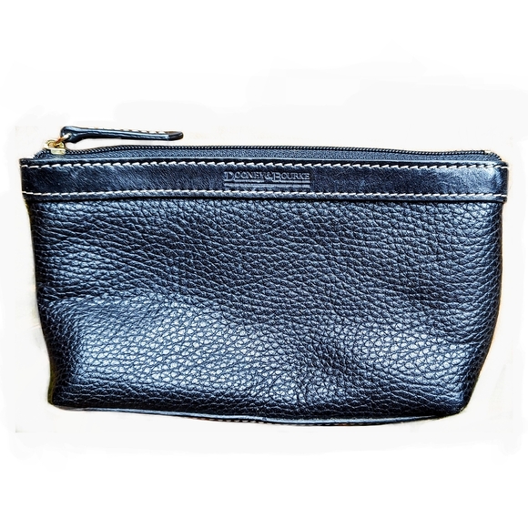 Dooney & Bourke Pebbled Leather Zip Cosmetic Bag - Picture 1 of 4